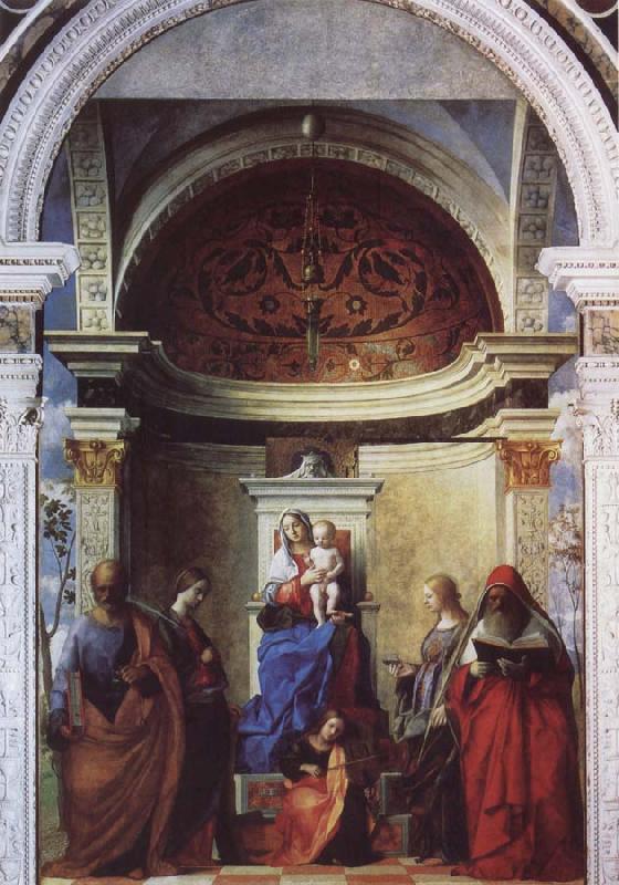 Giovanni Bellini Saint Zaccaria Altarpiece oil painting image